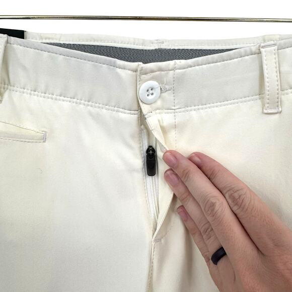 Under Armour NWT Women's Cream White Fitted Moisture Wicking Golf Pants 1272344 - Picture 7 of 11